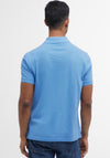 Barbour Men’s Tartan Pique Polo Shirt, Delft Blue