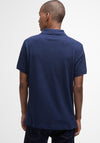 Barbour Men’s Tartan Pique Polo Shirt, Inky Blue Marl