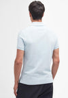Barbour Men’s Tartan Pique Polo Shirt, Mist Blue