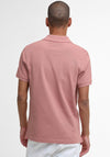 Barbour Men’s Tartan Pique Polo Shirt, Earth Pink