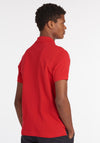 Barbour Men’s Tartan Contrast Pique Polo Shirt, Red Dress