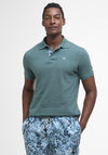 Barbour Men’s Tartan Pique Polo Shirt, Green