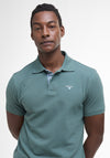 Barbour Men’s Tartan Pique Polo Shirt, Green
