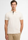 Barbour Men’s Tartan Pique Polo Shirt, Cream