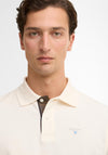 Barbour Men’s Tartan Pique Polo Shirt, Cream