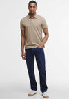 Barbour Men’s Original Sports Polo Shirt, Washed Stone Beige