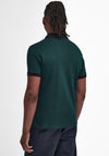 Barbour Men's Sports Mix Polo Shirt, Dark Green