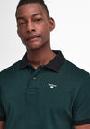 Barbour Men's Sports Mix Polo Shirt, Dark Green