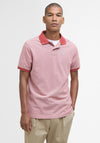 Barbour Men's Sports Mix Polo Shirt, Red Spice