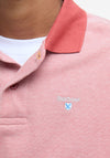 Barbour Men's Sports Mix Polo Shirt, Red Spice