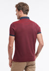 Barbour Men’s Essential Sports Polo Shirt, Dark Red