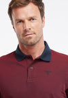 Barbour Men’s Essential Sports Polo Shirt, Dark Red