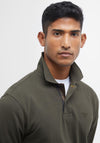 Barbour Mens Essential Sports Long Sleeve Polo Shirt, Forest