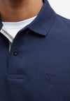 Barbour Mens Essential Sports Long Sleeve Polo Shirt, Navy