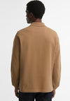 Barbour Men’s Essential Sports Long Sleeve Polo Shirt, Sand Beige