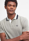 Barbour Men’s Hawkeswater Tipped Polo Shirt, Forest Fog