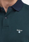 Barbour Men’s Walkford Long Sleeve Polo Shirt, Sapphire Navy