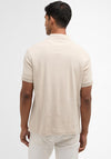 Barbour Men’s Hylton Interlock Polo Shirt, Light Beige