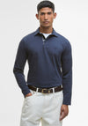 Barbour Men’s Margrove Long Sleeve Polo Shirt, Navy