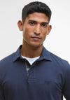 Barbour Men’s Margrove Long Sleeve Polo Shirt, Navy