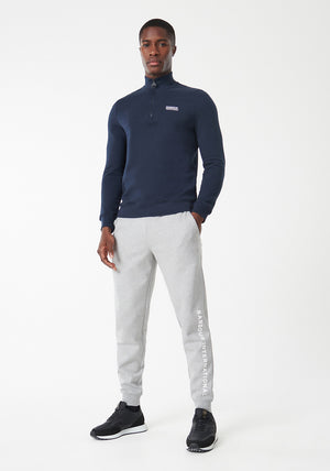 Barbour International Men's Essential Half Zip Jumper, Navy