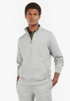 Barbour Men’s Rothley Half Zip Sweatshirt, Grey Marl