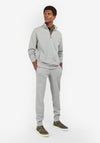 Barbour Men’s Rothley Half Zip Sweatshirt, Grey Marl