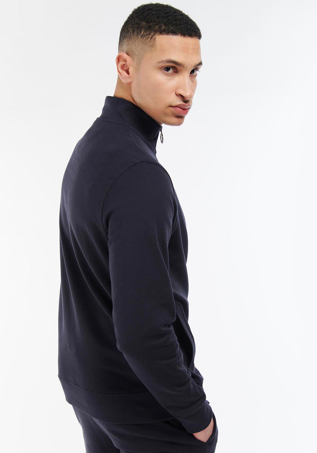 Barbour Men’s Rothley Half Zip Sweatshirt, Navy