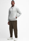 Barbour Men’s Beckhill Half Zip Sweatshirt, Grey Marl