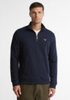 Barbour Men’s Desmond Half Zip Sweatshirt, Navy