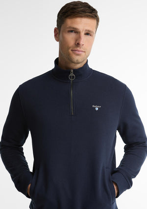 Barbour Men’s Desmond Half Zip Sweatshirt, Navy
