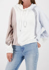 Monari Colour Block Hoodie, Light Blue Multi