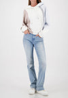Monari Colour Block Hoodie, Light Blue Multi