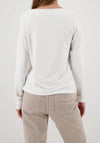 Monari Graphic Print Long Sleeve Top, Off White