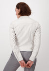 Monari Faux Leather Biker Jacket, Bone