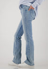 Monari Rhinestone Bootcut Jeans, Light Wash Blue