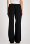 Monari Straight Leg Elastic Waist Trousers, Black