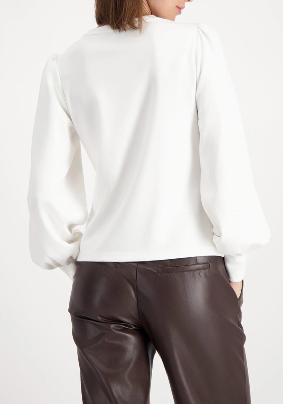 Monari Rhinestone Detail Sweatshirt, White