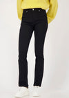 Monari Cotton Blead Straight Leg Jeans, Black