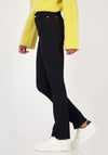 Monari Cotton Blead Straight Leg Jeans, Black