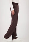 Monari Lettering Band Straight Leg Joggers, Brown