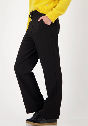 Monari Drawstring Straight Leg Joggers, Black