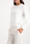 Monari Decorative Applique Jumper, White