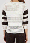 Monari Knitted Striped Pullover, Brown