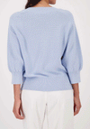Monari Round Neck Glitter Detail Pullover, Blue