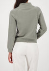 Monari Embellished High Neck Jumper, Green