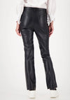 Monari Faux Leather Bootcut Trousers, Black