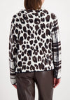 Monari Contrast Print Fluffy Jumper, Multi