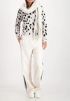 Monari Lurex Fluffy Texture Scarf, Winter White