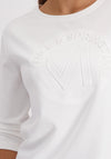 Monari Sweatshirt with Emblem, White